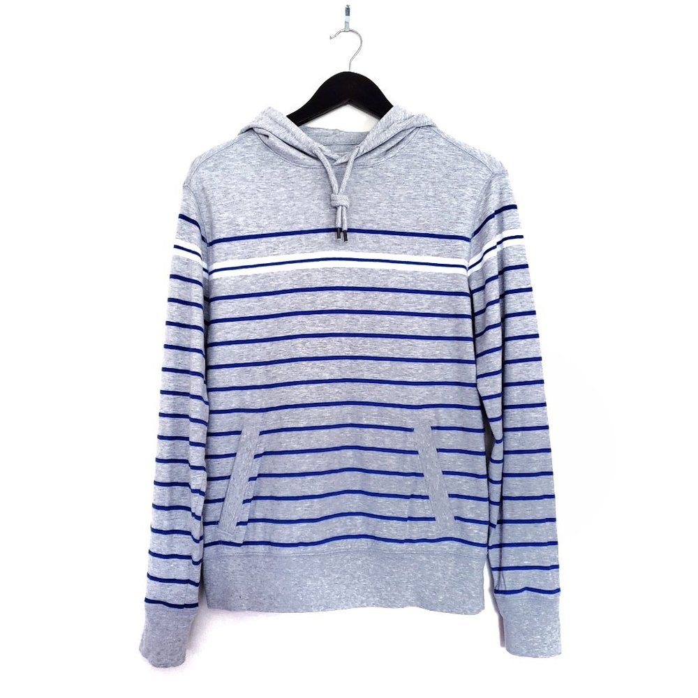 🔴 3/$40 - Gap Grey Stripe Pullover Hoodie